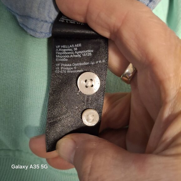 The North Face Mens Light Blue Button-Up Shirt M Preppy Classic Outdoor Office - Picture 8 of 8